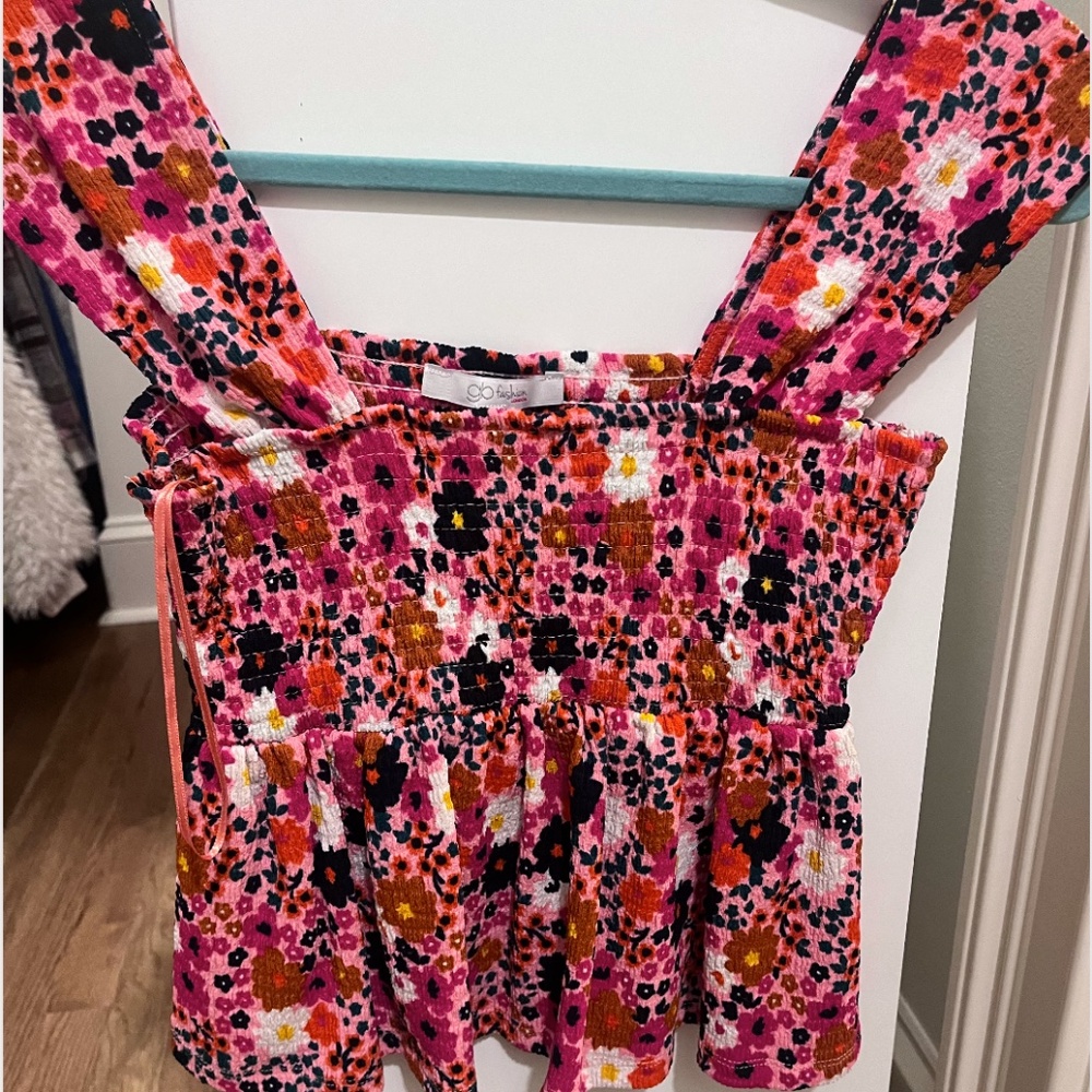 Summer floral tank top